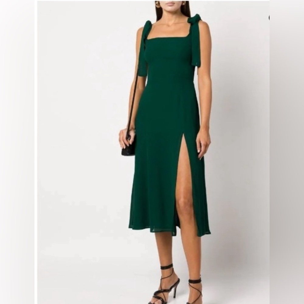 Reformation green modi dress